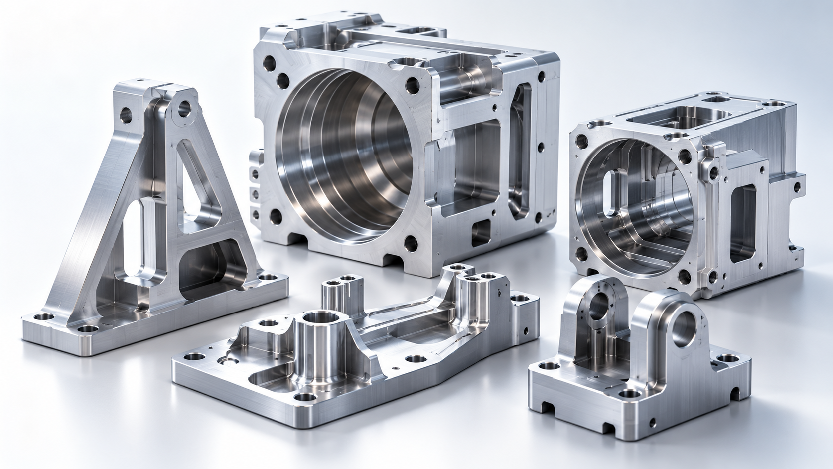 Prismatic machined components — brackets, housings and structural parts