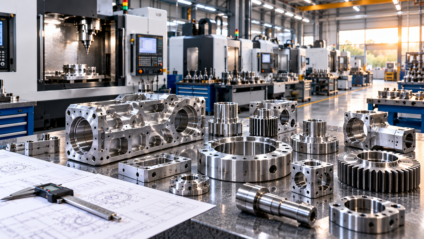 Industrial precision machined components